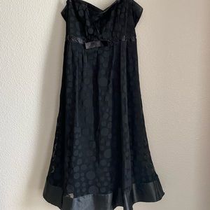 VILA dress, black polka dot cocktail dress, S: L